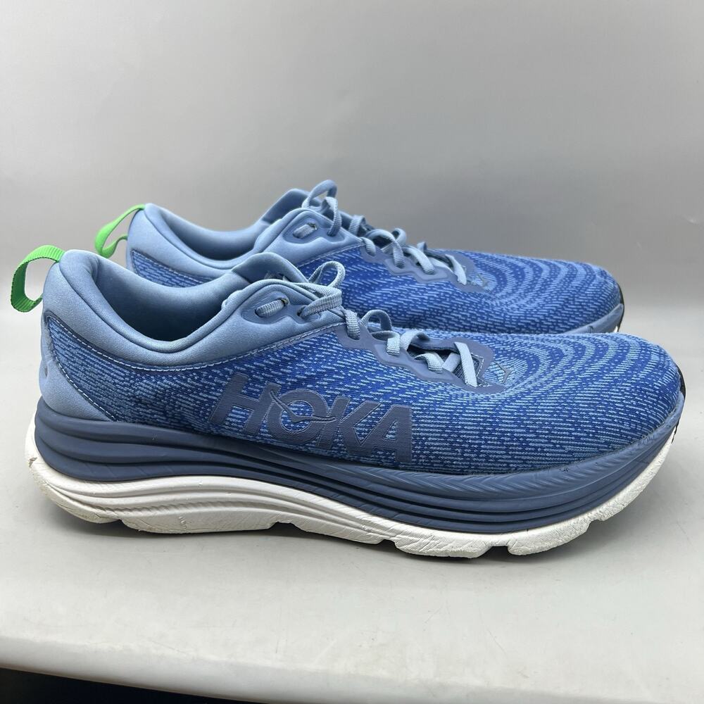 Hoka One One Gaviota 5 Running Shoes Men Size 13 D Blue Mesh Comfort Sneakers